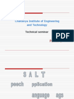 Panini D: Chaitanya Institute of Engineering and Technology