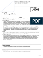 Electromagnetic Brakes: 2002 Project Summary