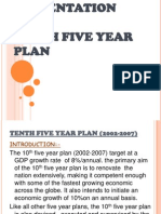 10th Five Year Plan