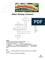 Global Warming Crossword For Kids 7 To 10 Years Old