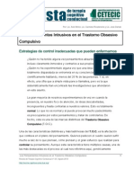 Los Pensamientos Intrusivos en El Trastorno Obsesivo Compulsivo