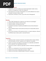 Principles of Management {Question Bank}