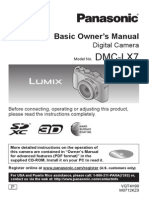 Dmc-Lx7: Basic Owner's Manual