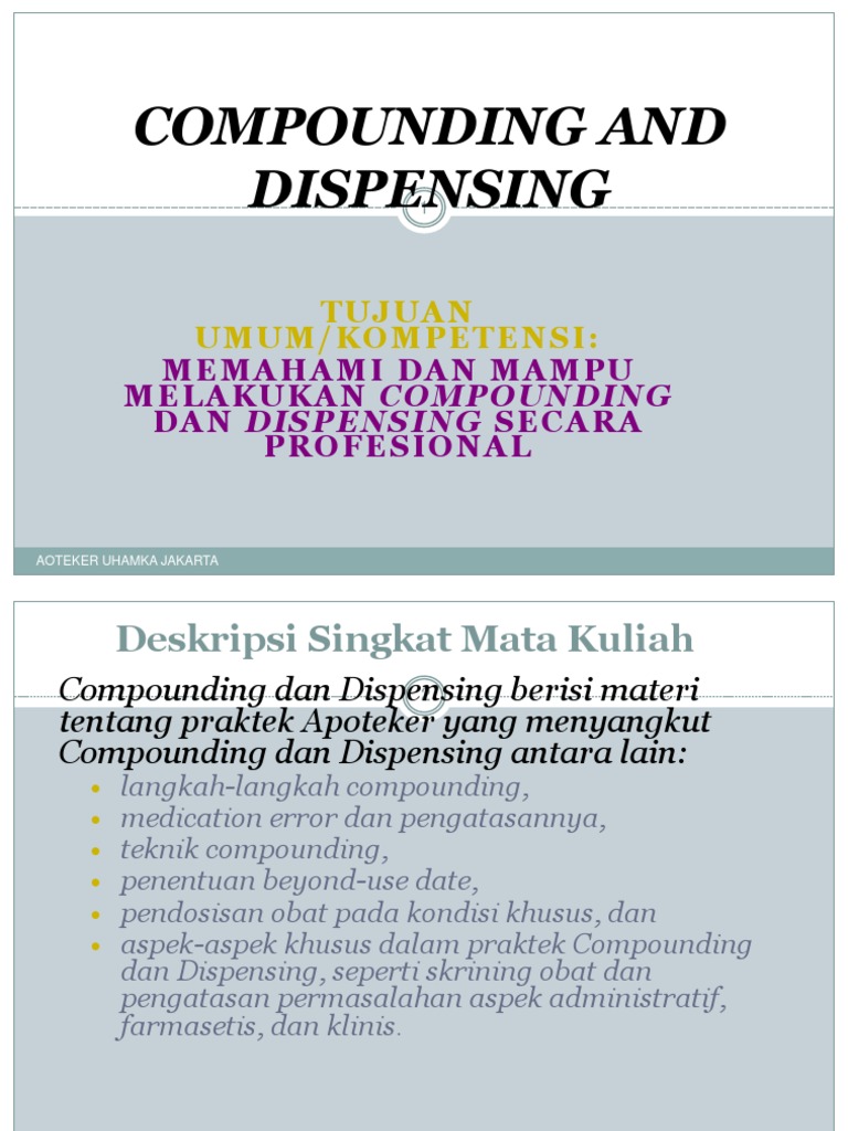Kuliah Comp & Disp Uhamka-2013 | PDF