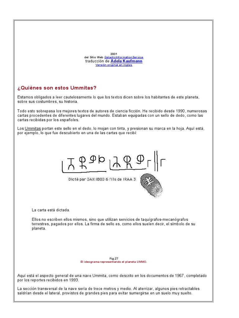Los Ummitas: Extraterrestres de UMMO | PDF | Tierra | Sociedad