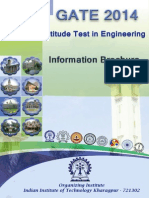 Ate Aptitude Test in Engineering GATE 2014 Brochure