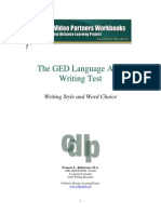 The GED Language Arts, Writing Test: Writing Style and Word Choice