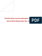 Income Declaration Form(2012-13)
