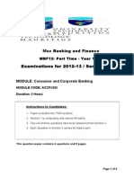 EXAMS Paper 1- Banking Operations 2008 (FT)