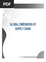 Global Dimensions of Supply Chain