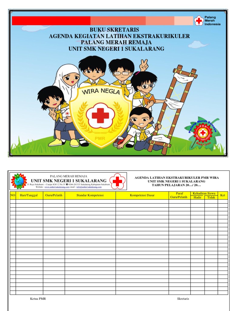 Buku Agenda Kegiatan Latihan Pmr Wira Unit Smk Negeri 1 Sukalarang
