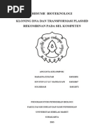 Download Resume Kloning Dna Dan Transformasi Plasmid Rekombinan Pada Sel Kompeten by Hadaina Zulfa SN177526838 doc pdf