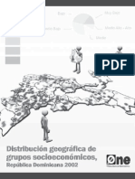 Distribución Geográfica de Grupos Socioeconómicos, República Dominicana 2002.