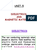 UNIT-5: Dielectrics AND Magnetic Materials