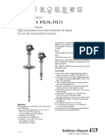 Liquiphant S FTL70, FTL71: Technical Information