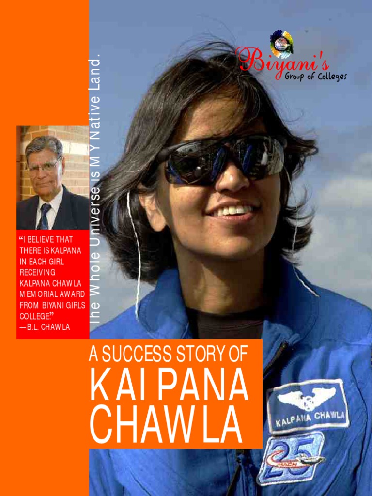 Kalpana Chawla: A Success Story of | PDF | Space Shuttle Columbia | Science, image size:768x1024