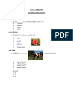 SK Ulu Satap, Subis Bahasa Inggeris Tahun 5 Section A (Vocabulary) Aras Rendah