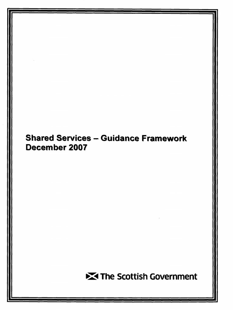 Shared Services Framework Guidance | PDF | Business Process | Value ...