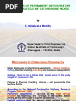 Evaluation of Permanent Deformation Characteristics of Bituminous Mixes