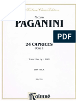 Caprices Op 1 Niccolo Paganini Viola Solo PDF