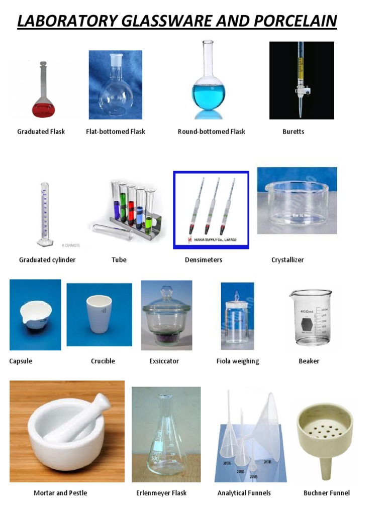 Laboratory Glassware and Equipment Guide | PDF