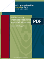 Chiriboga (2009) - Instituciones y Organizaciones para La Seguridad Alimentaria en AL