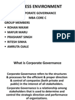 B.E Corporate Governance
