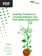 Download Usability Problems in Creating Websites and Web-based Applications TreeWorks white paper by Catalin Tenita SN17755 doc pdf