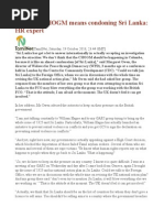 Colombo CHOGM Means Condoning Sri Lanka HR Expert