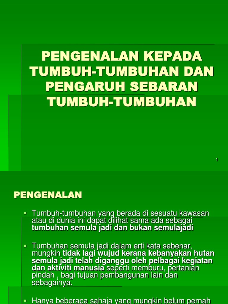 Kuliah 13 Tumbuh Tumbuhan Dan Pengaruh Sebaran Tumbuh Tumbuhan Pdf