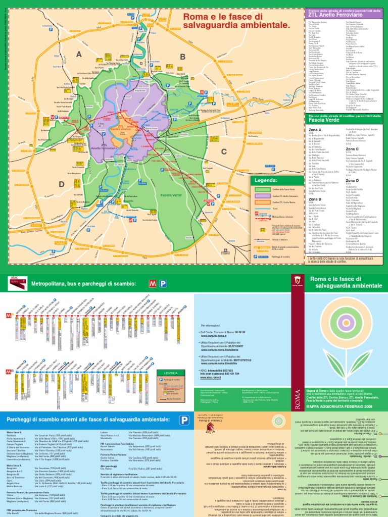 Map of Rome - Italy For Drivers | PDF