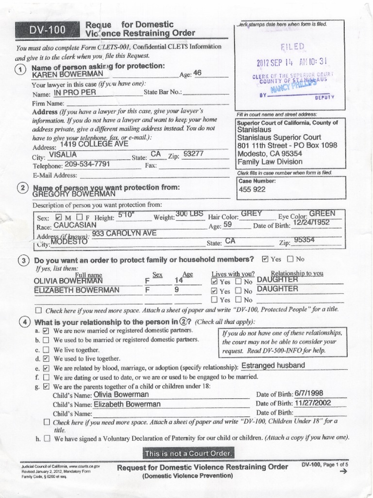 September 6 2012 DVRO Incident | PDF
