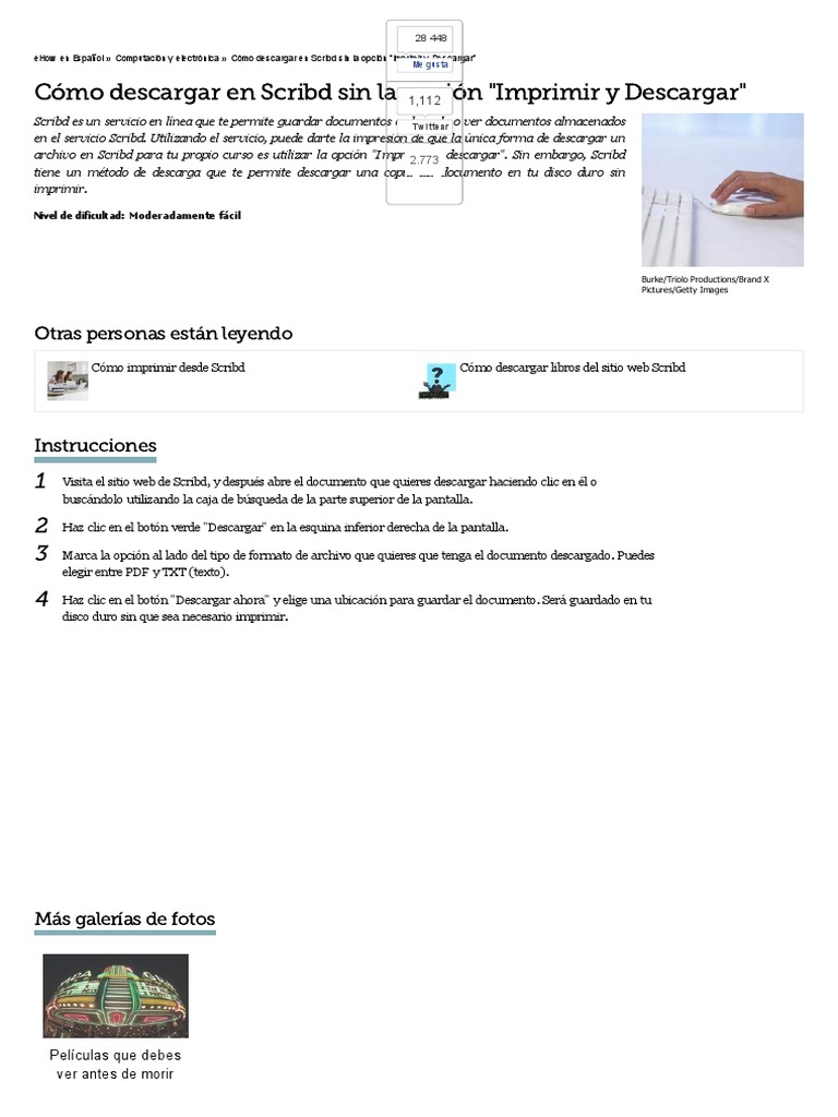 Cómo Descargar Archivos De Scribd Pdf 