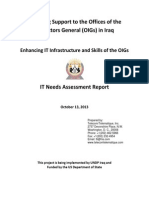 IT Needs Assessment Report - 13 Oct 2013 - English Version