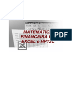 92910756 Matematica Financeira Em EXCEL e HP12C