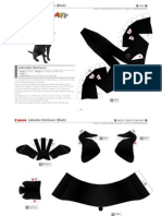 Black Labrador Papercraft Instructions