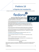 Fedora 13 Installation Quick Start Guide Es ES