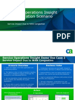 Service Operations Insight Demonstration Scenario: Service Impact Due To WAN Congestion