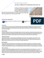 ¿Cuántas Barras de Refuerzo de Acero Se Utilizan en La Construcción de Un Muro Con Bloques - Ehow en Español PDF