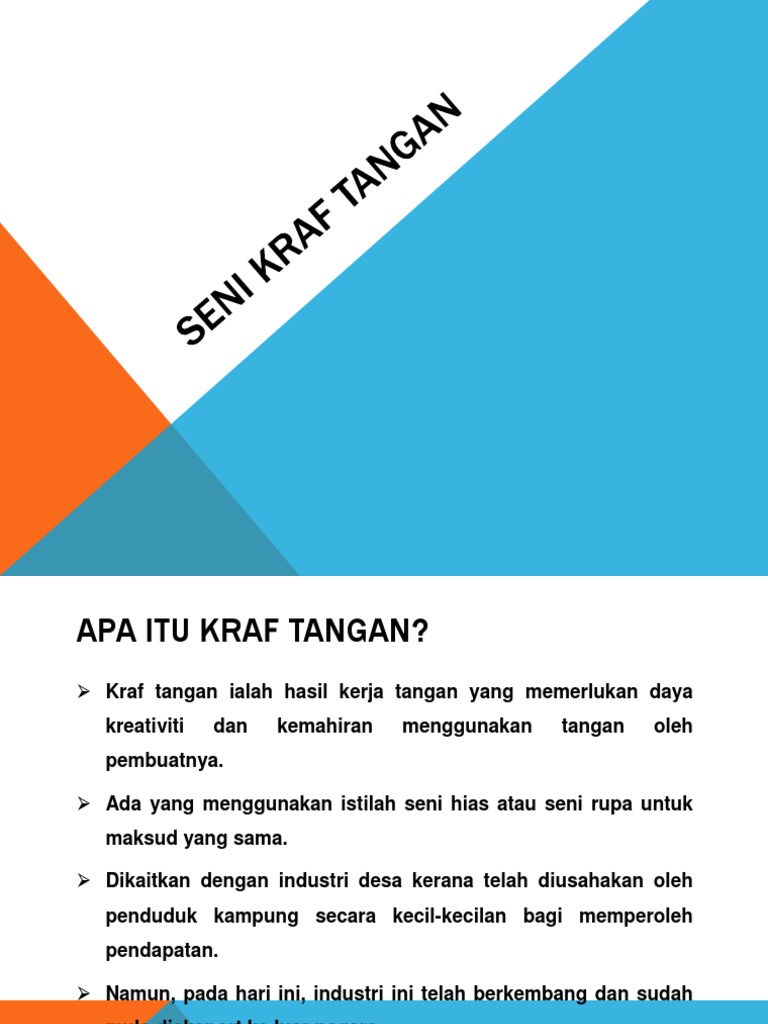 Seni Kraf Tangan Pdf
