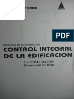 Control Integral de La Edificacion. II Construccion (Interventoria de Obras) - German Puyana
