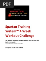 Funk Roberts Spartan Training System 4 Week Workout Challenge