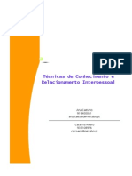 Tecnicas de Conhecimento e Relacionamento Interpessoal