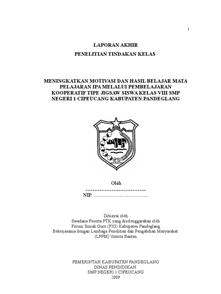 Laporan Akhir Ptk Ipa