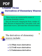 Derivatives of Elementary Weaves