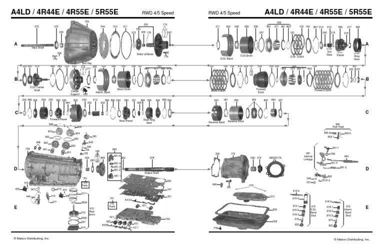 A4LD Trans Diagram | Clutch | Transmission (Mechanics)