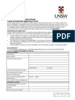 Travel Scholarship Application Form