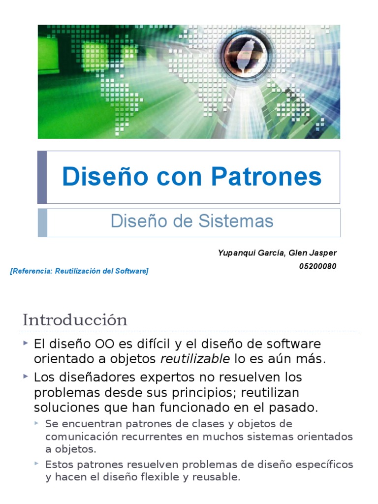 Patrones de Diseño en Software OO | PDF | Patrón de diseño de software ...