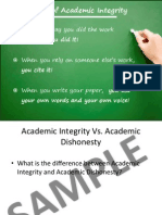 Sampleacademic Integrity