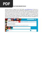 Beginner's Guide to Tsada Speaks Forum